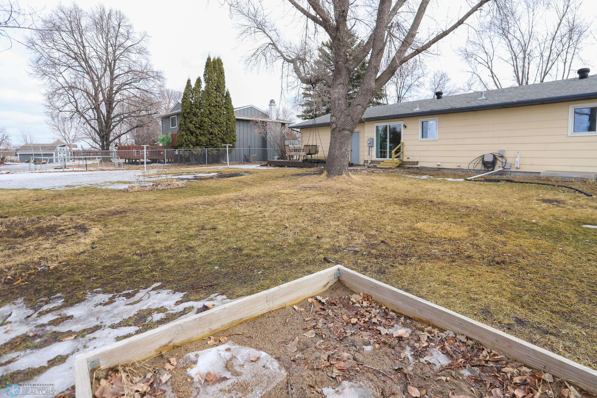 Large backyard