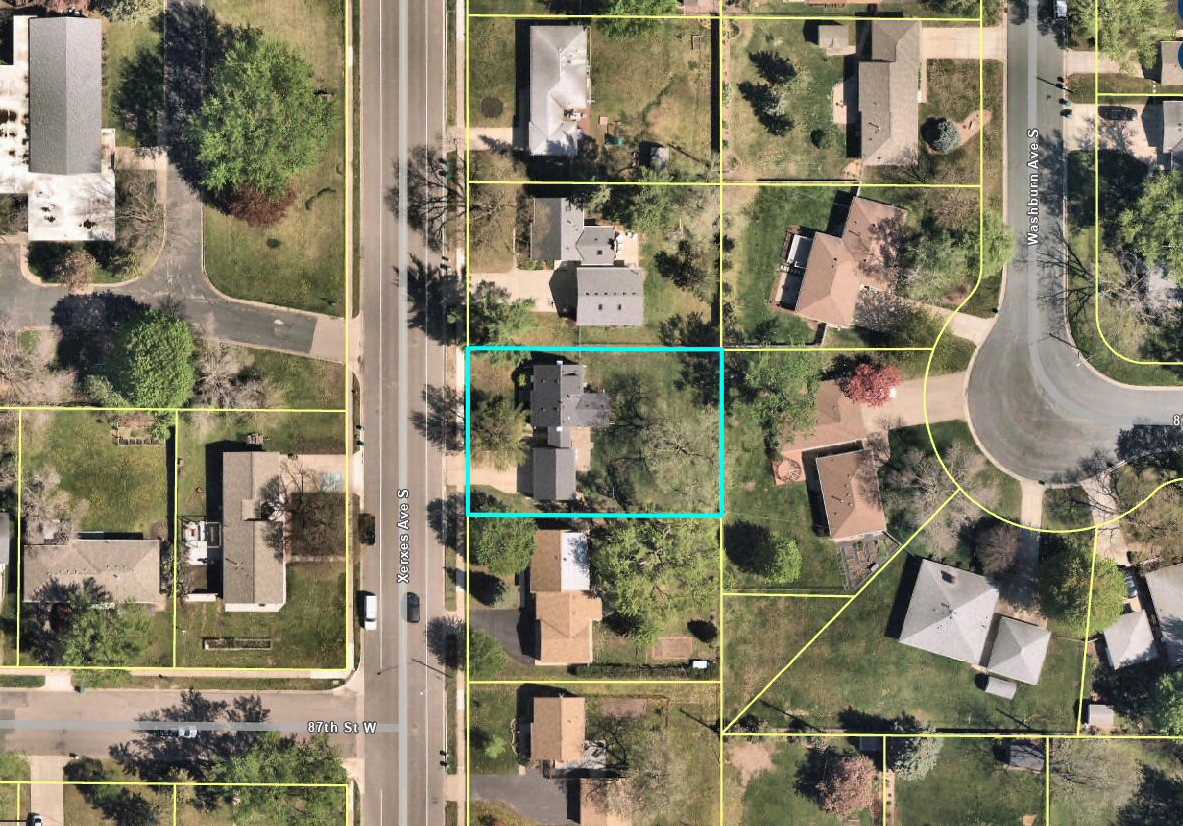 8701 Xerxes Ave S Aerial