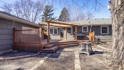Amazing back deck and yard