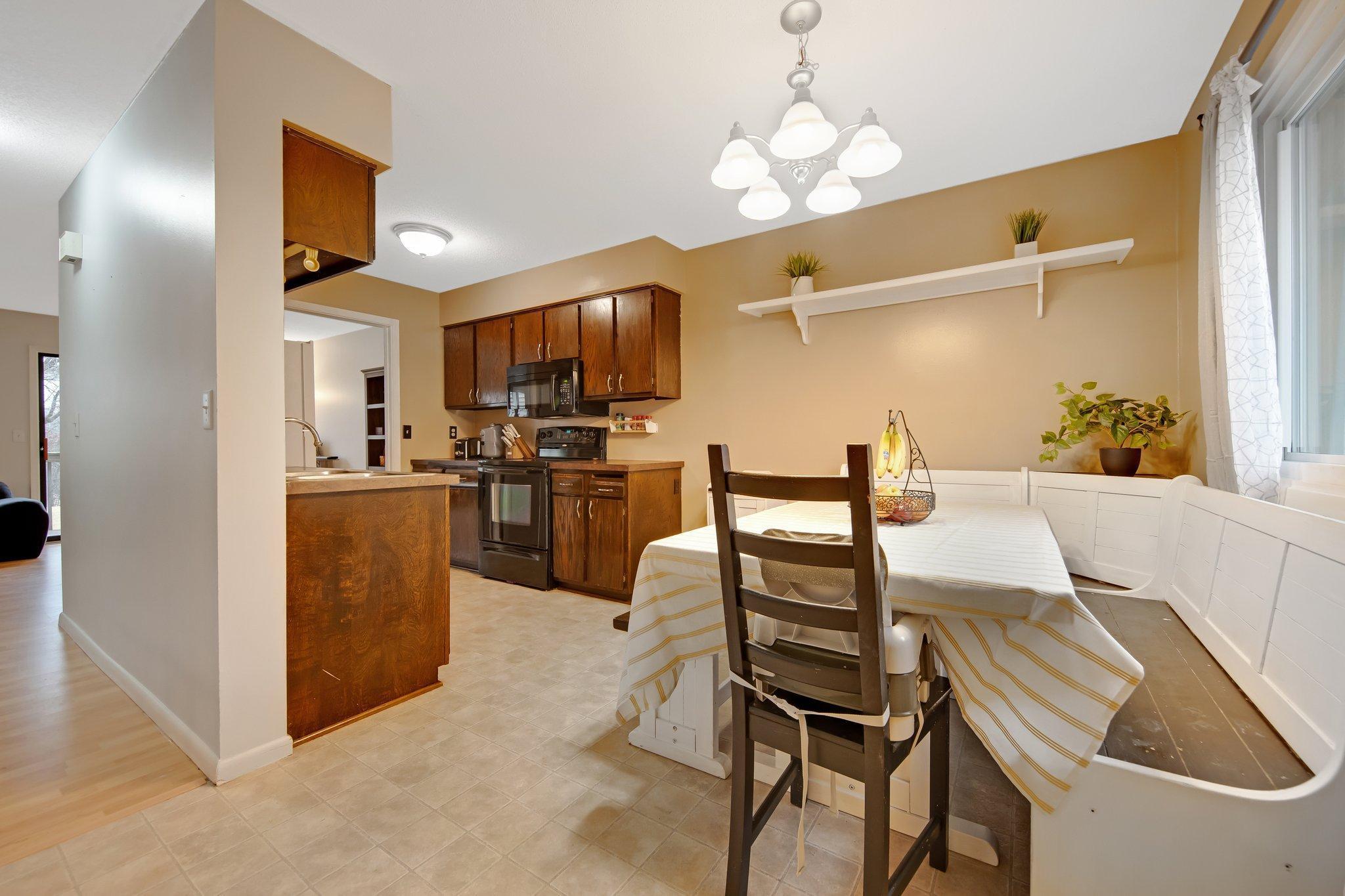 Kitchen and dining area
