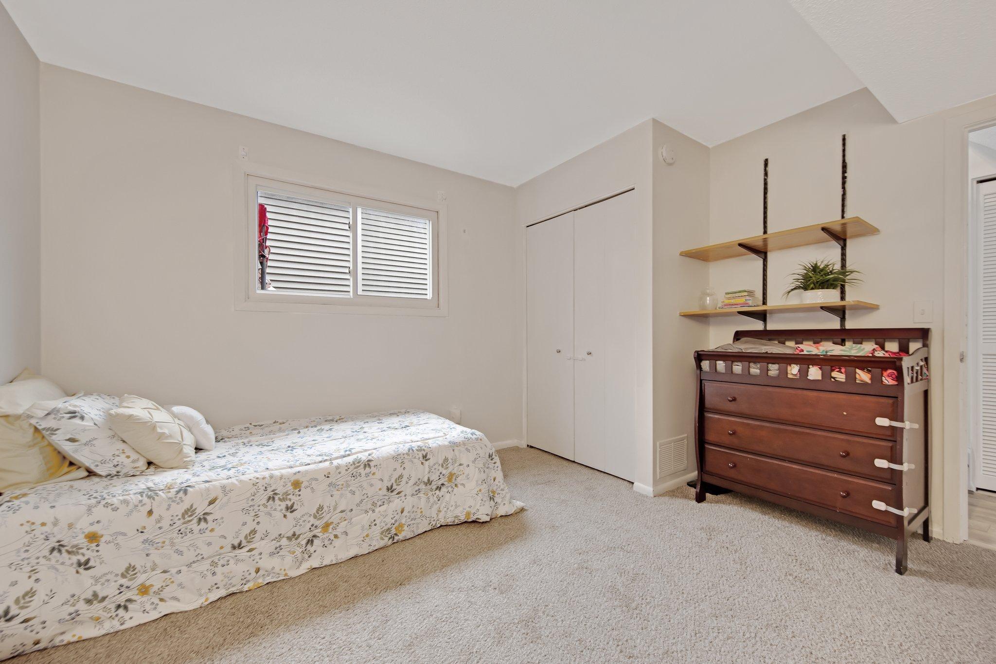 Lower level second bedroom