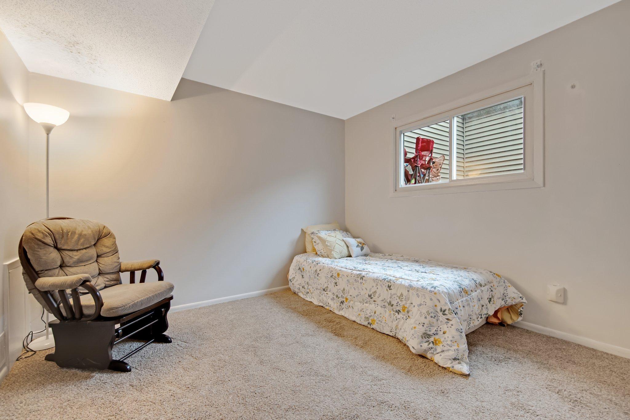 Lower level second bedroom