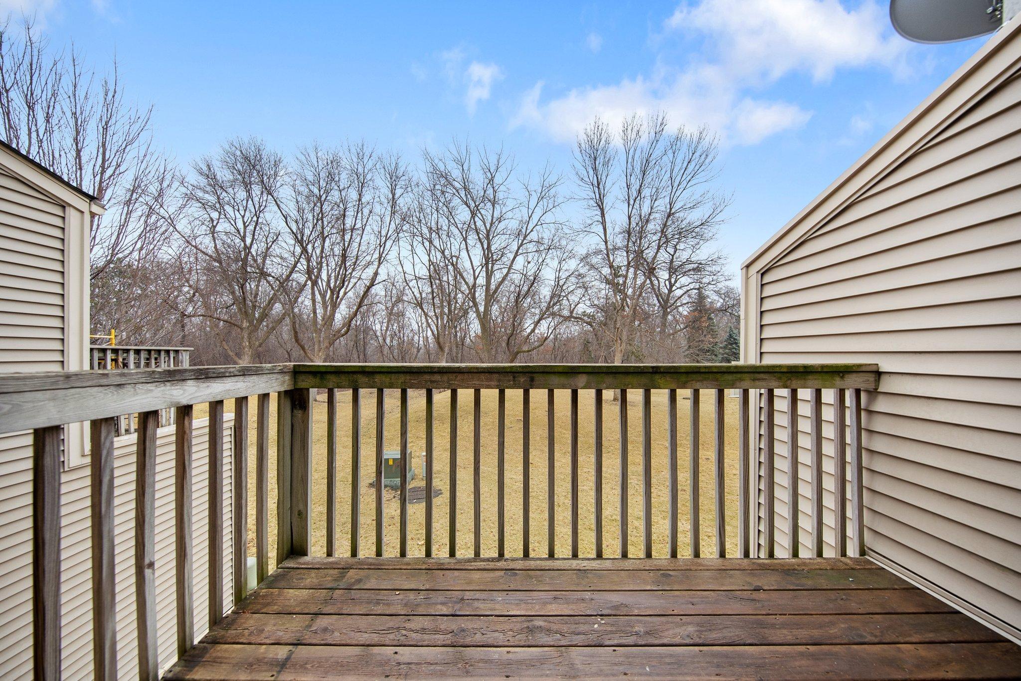 Views of nature off of deck