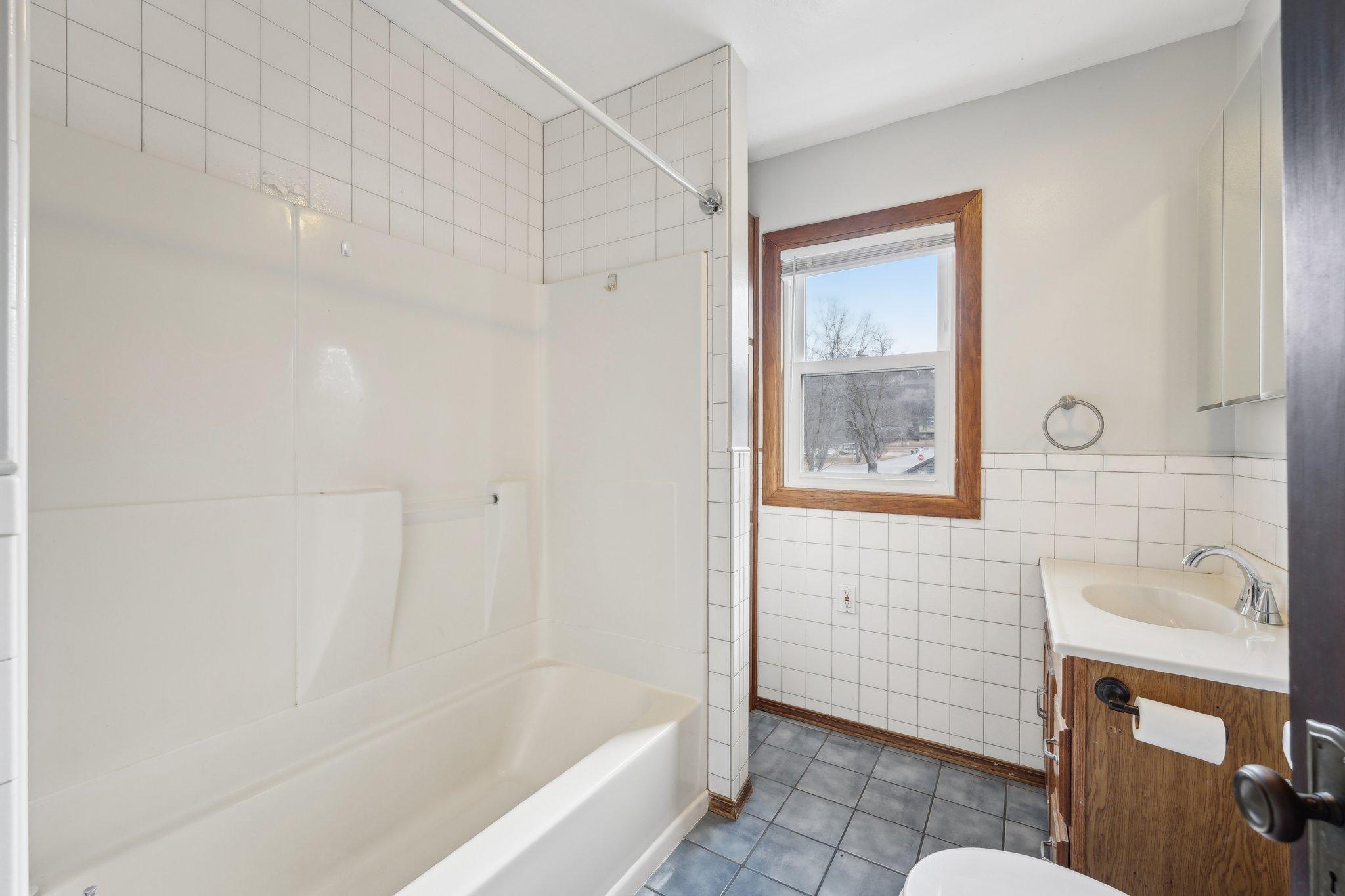 Upper level bathroom