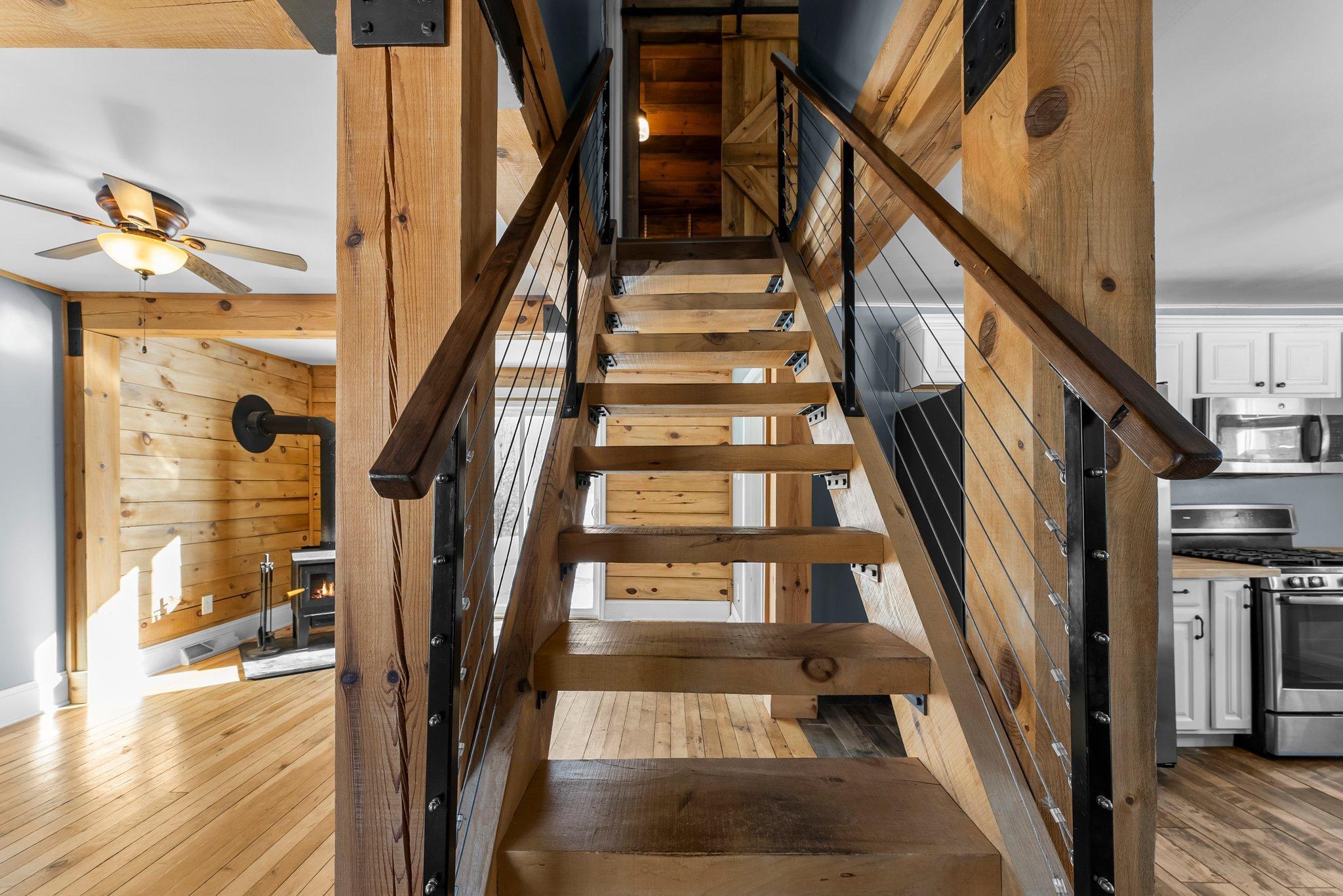 Stairs to upper bedrooms