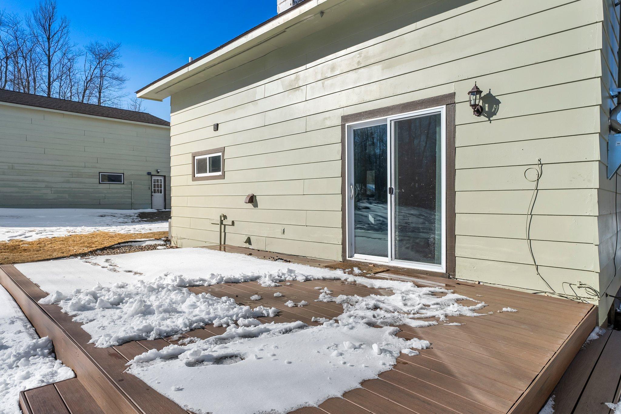 Sun filled back deck