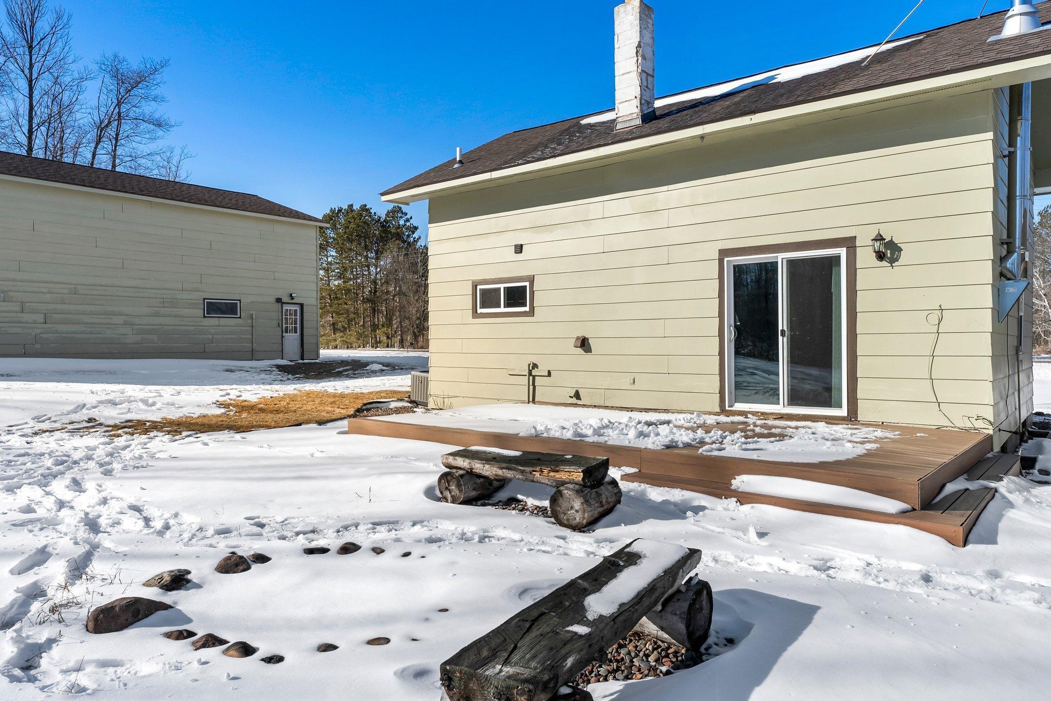 Sliding glass door to deck