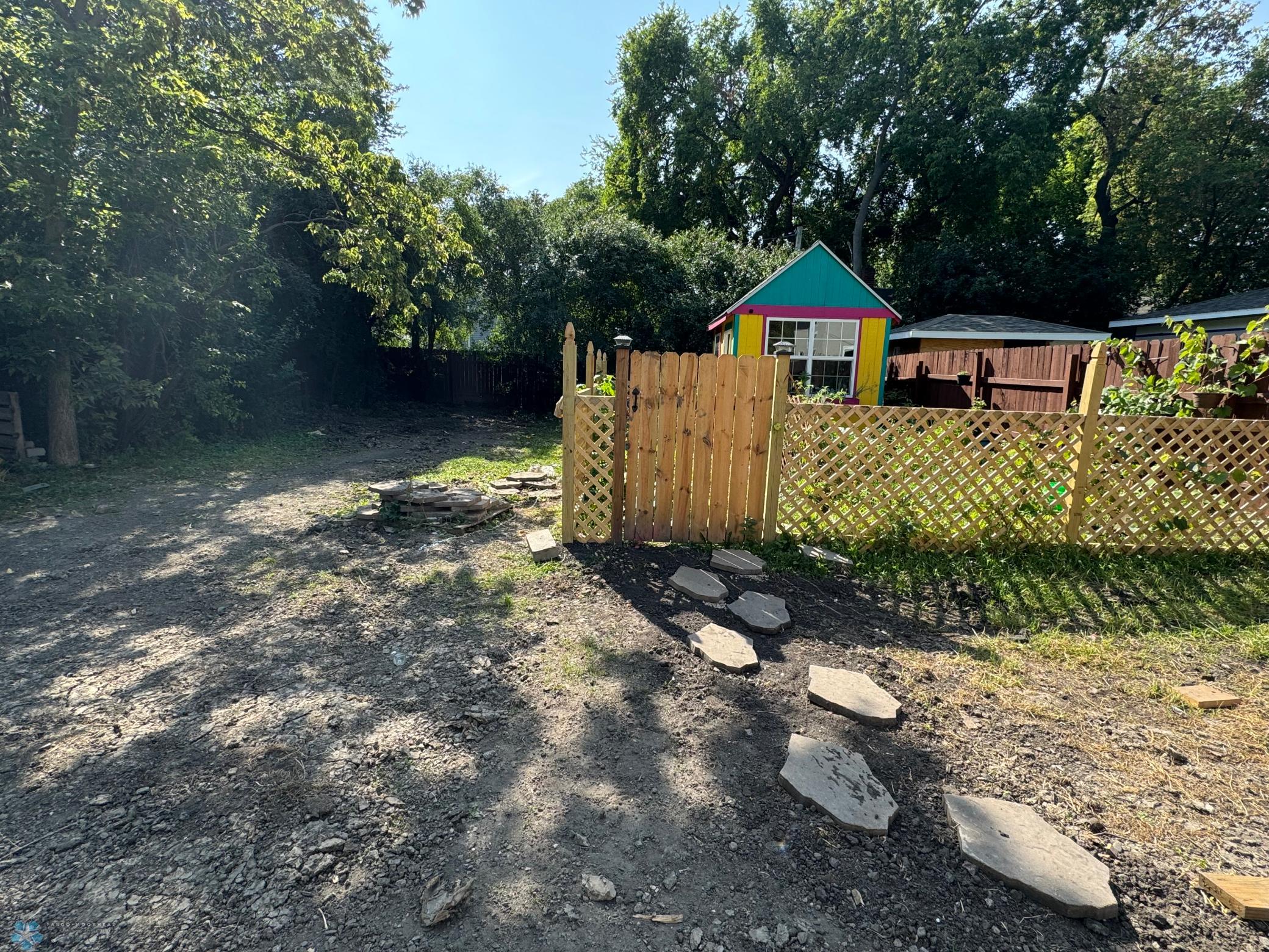 Backyard Garden and Hobby Shed