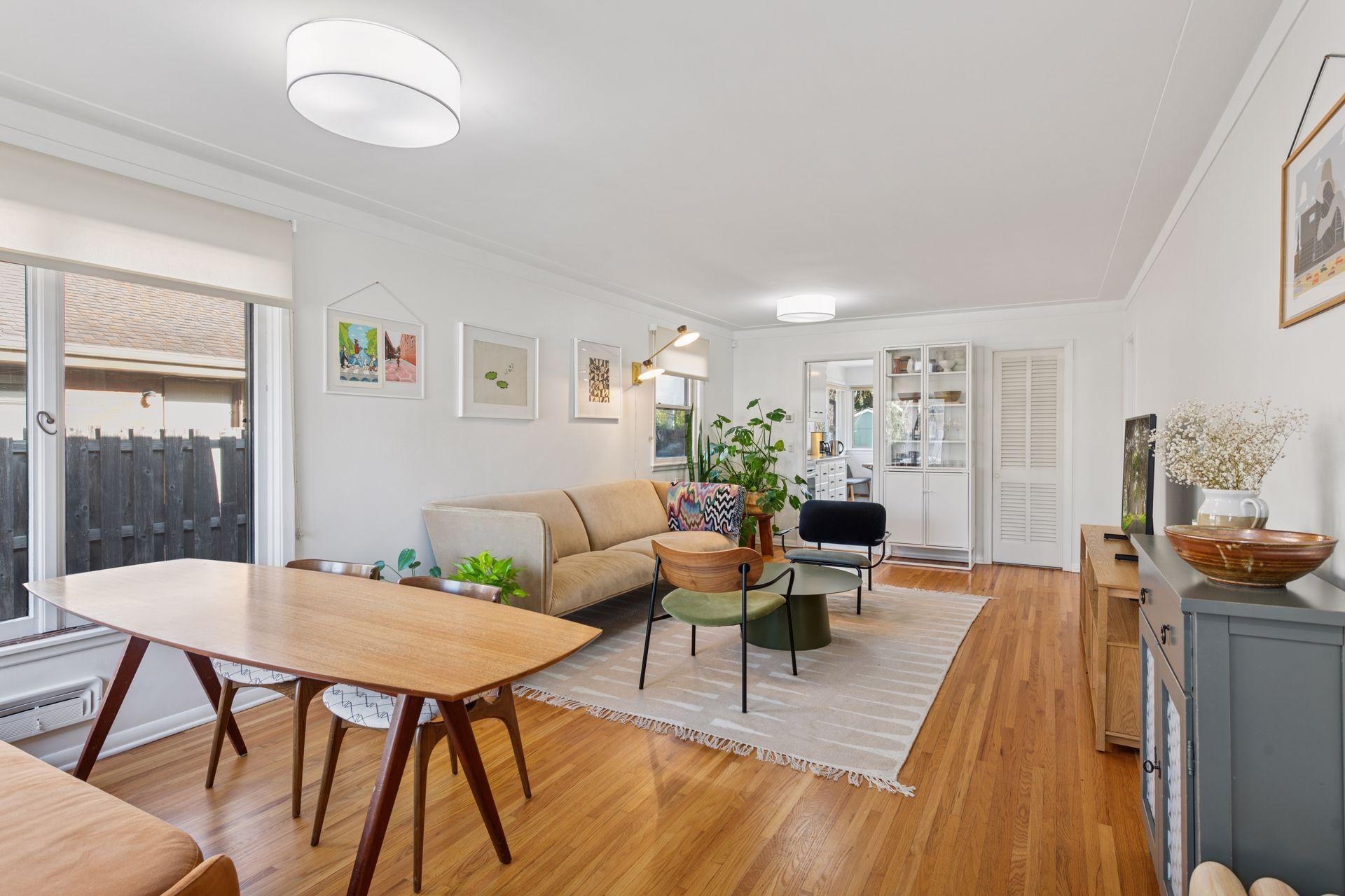 Bright open main living space.