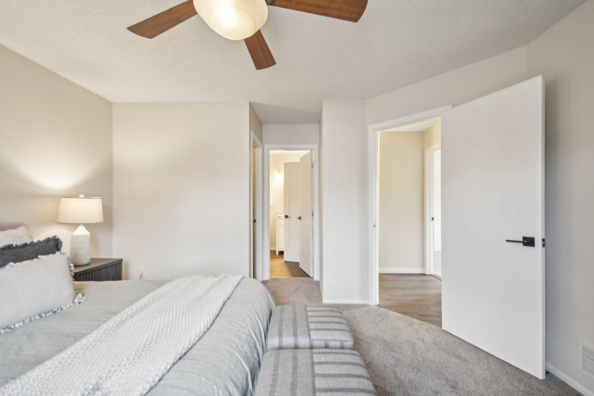 upper level primary bedroom