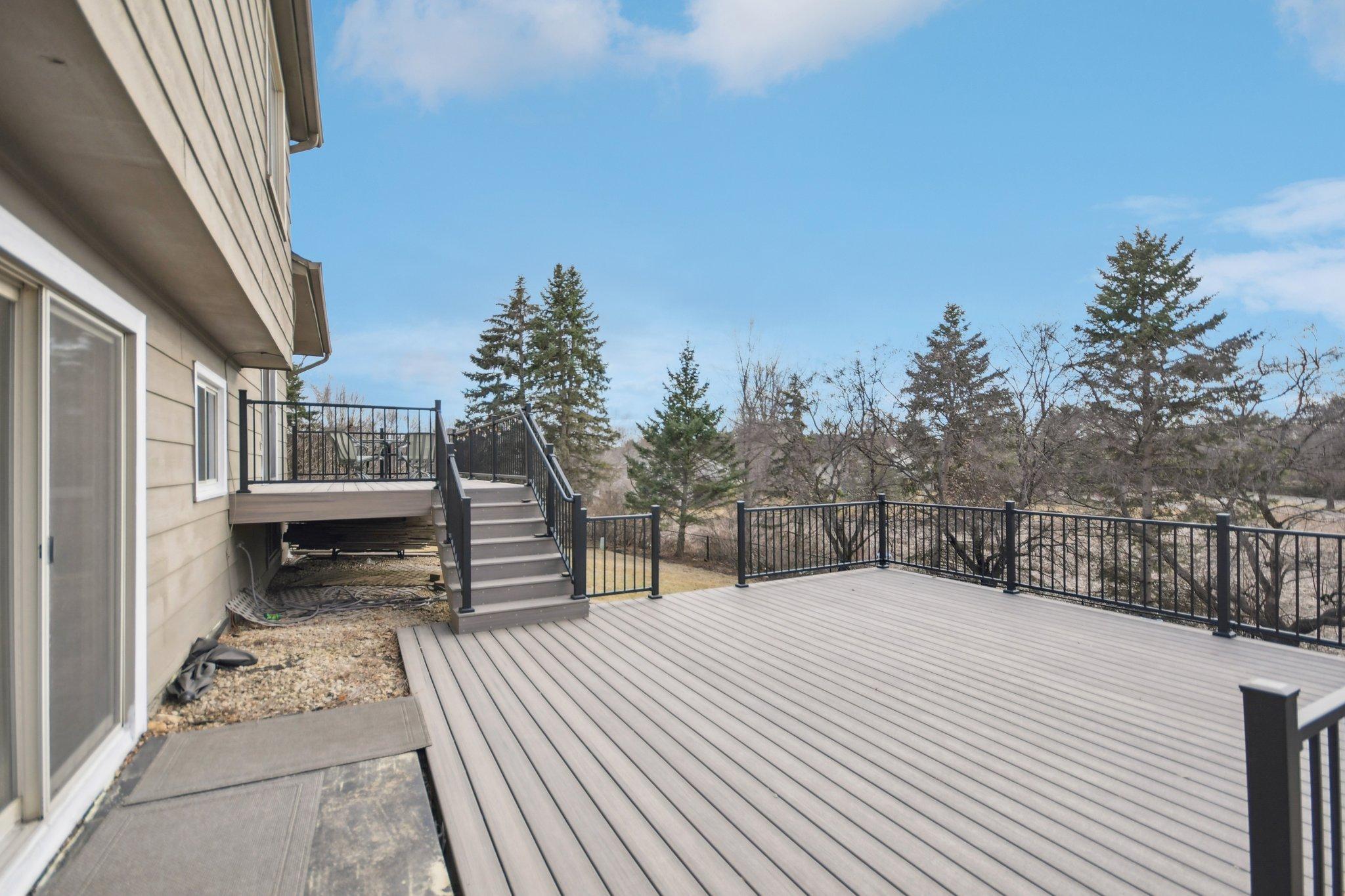 deck and walkout