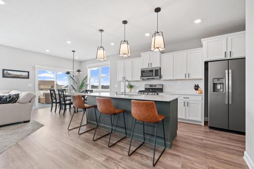 Kitchen/Dining Features tasteful accents, freshly painted.