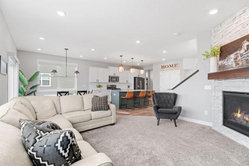 Open floorplan, while maintaining coziness. Perfect for gathering!