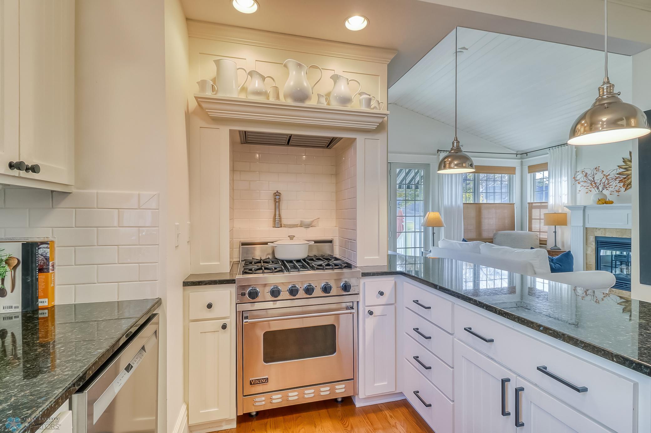 Kitchen-Viking Gas Range With Hood