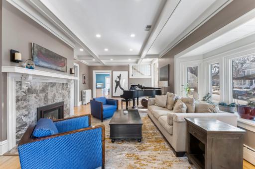Living room connects easily to all the rooms on the main floor