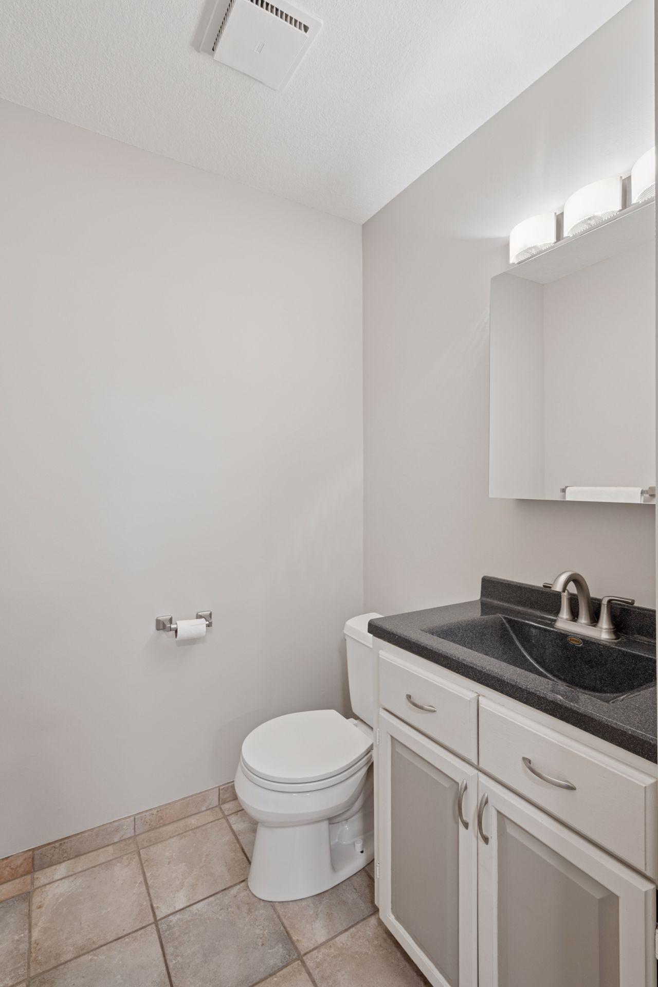Main floor half bathroom