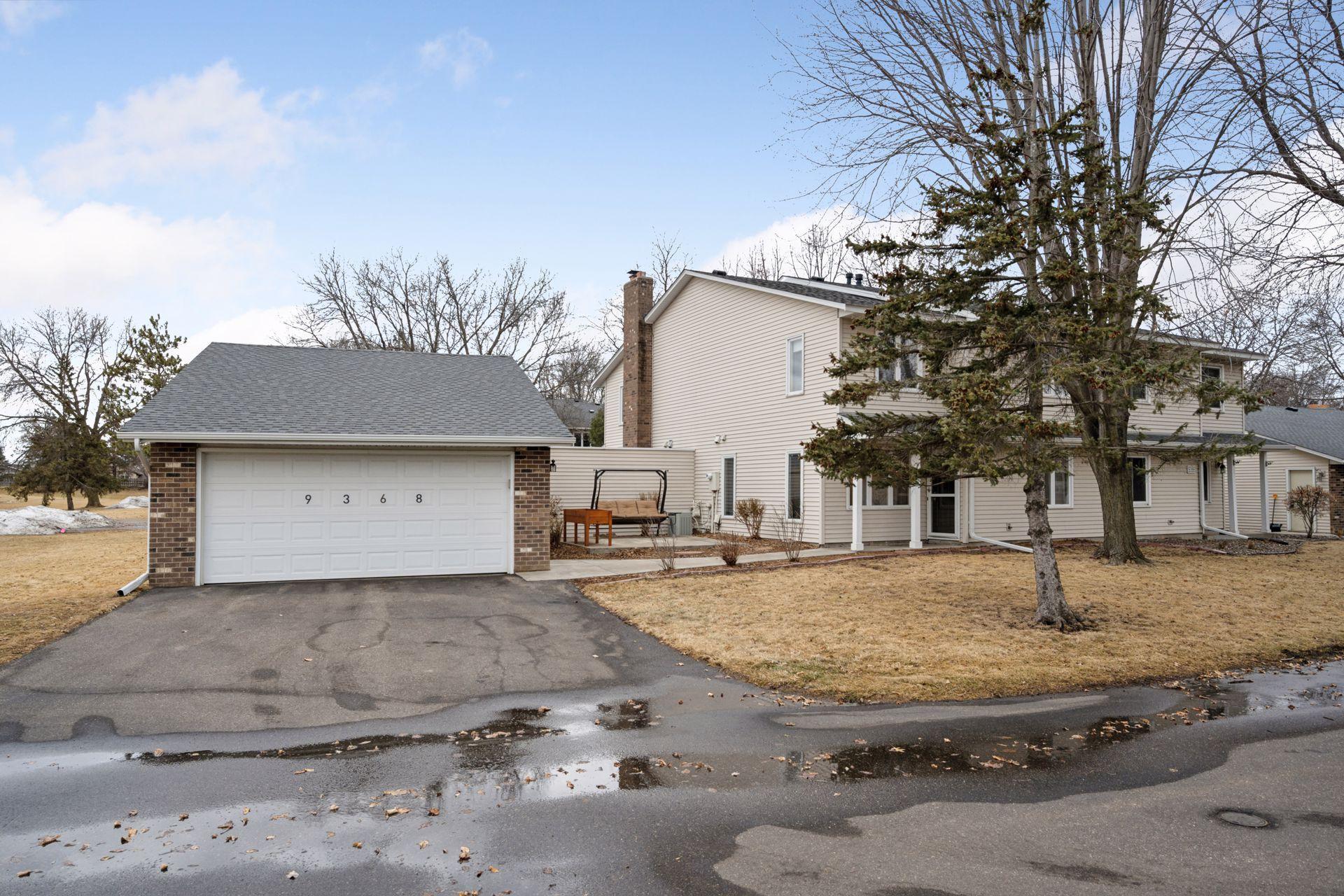 Large detached garage with tons of storage space