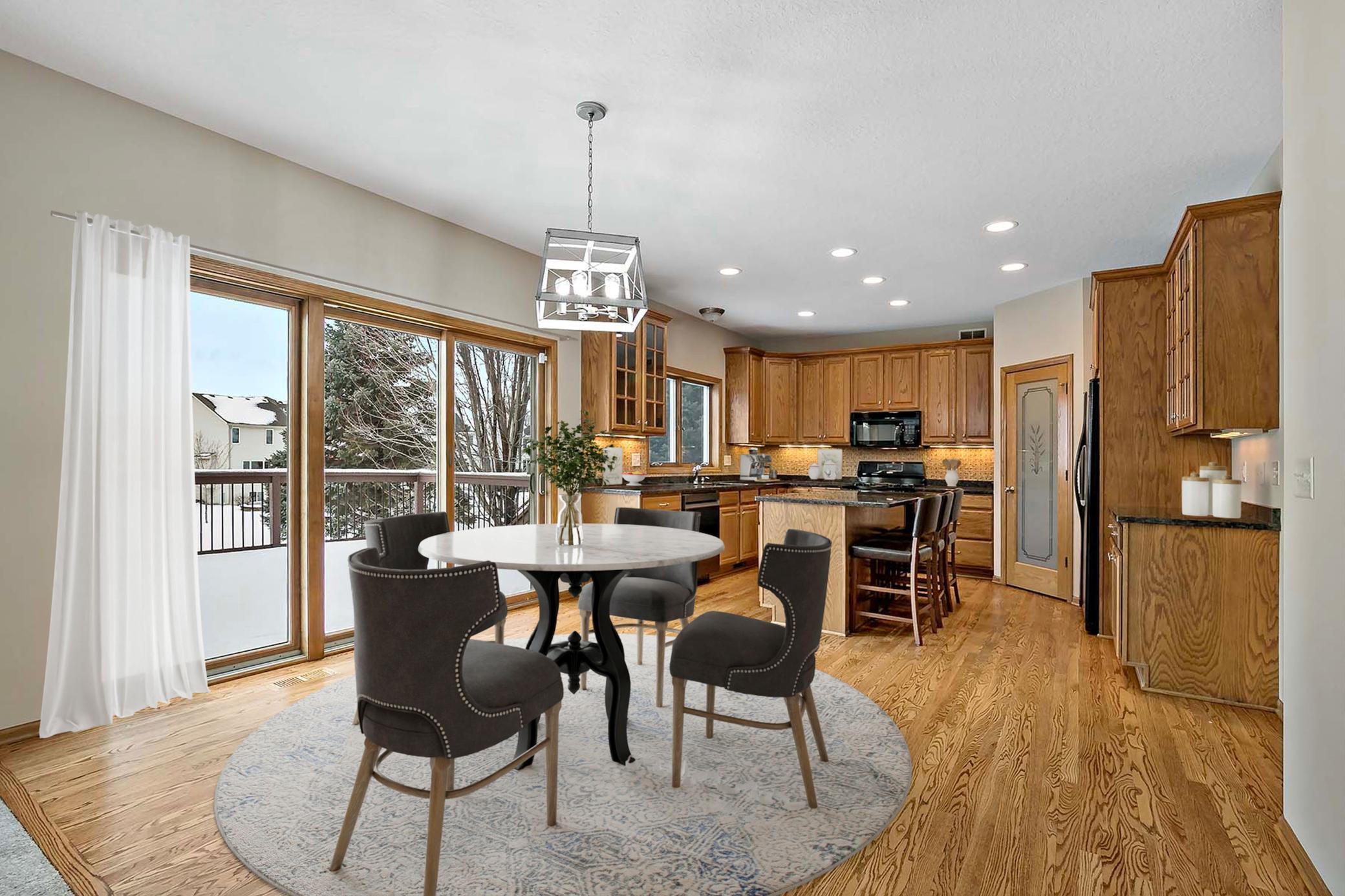 Virtually Staged Kitchen/Dining
