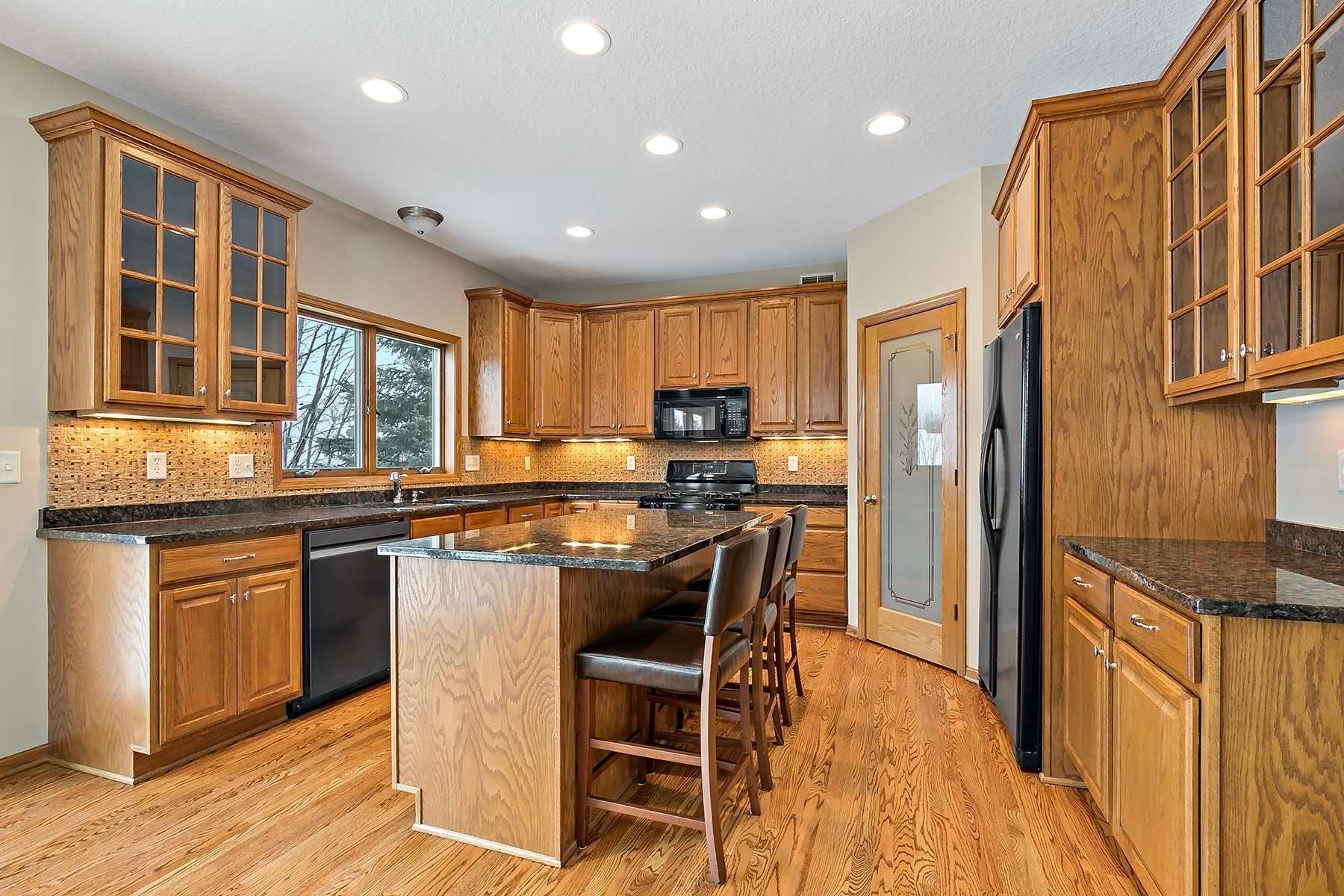 Kitchen features huge walk in pantry