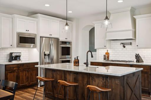 Flawless Gourmet Kitchen includes a double oven