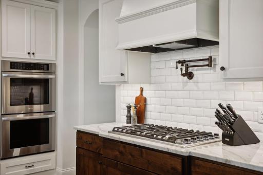 Large Gas Range complete with a pot filler