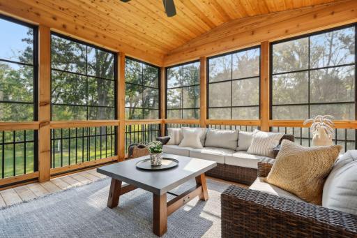 Stunning views from the three season porch