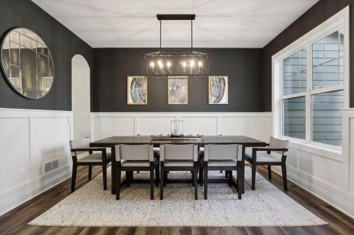Spacious separate Formal Dining with wainscoting finishes Room