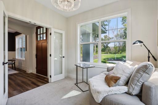 Cozy and inviting front room off the entry