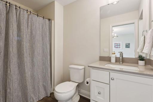Full Bathroom connected to bedroom on Upper Level