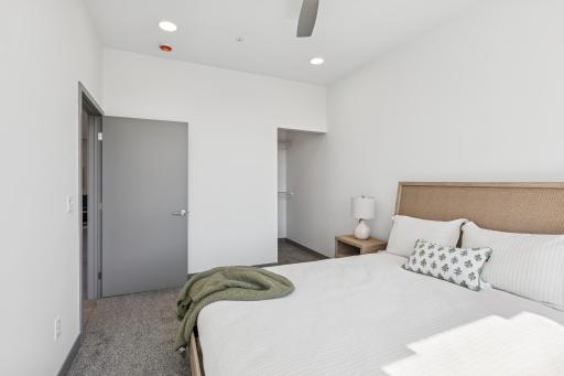Primary bedroom with large walk-in closet