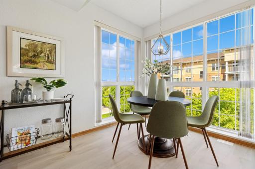 With tree-top views, this kitchen nook will be your new favorite place!