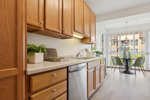 Alternate view of kitchen & dining nook.