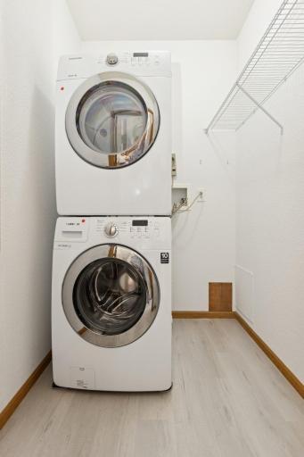 Must have in-home washer & dryer with room to add extra fridge, freezer or have side-by-side washer & dryer.
