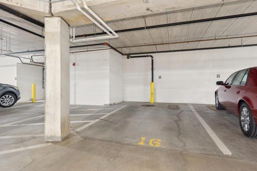 Underground parking stall #16 included w/ no monthly fees.