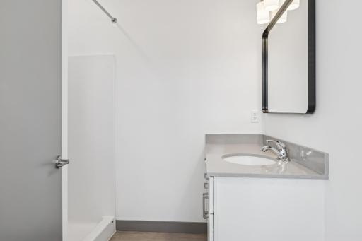 3/4 Bathroom - All units have a walk-in shower