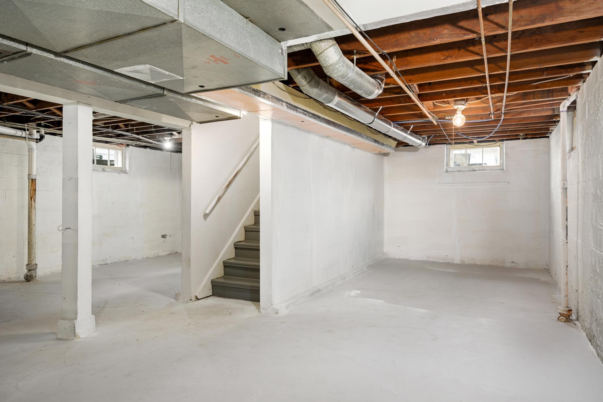 Plenty of expansion space in the lower level.