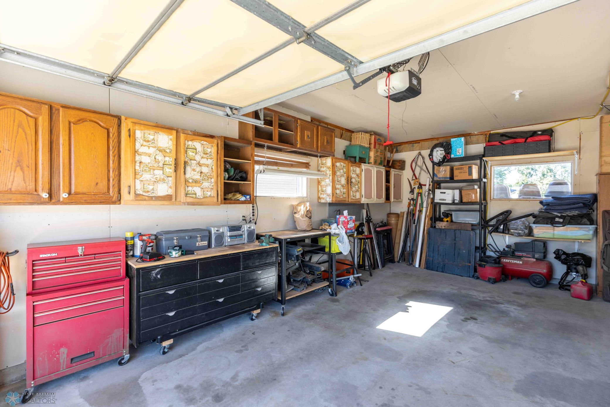 Attached cabinets are staying