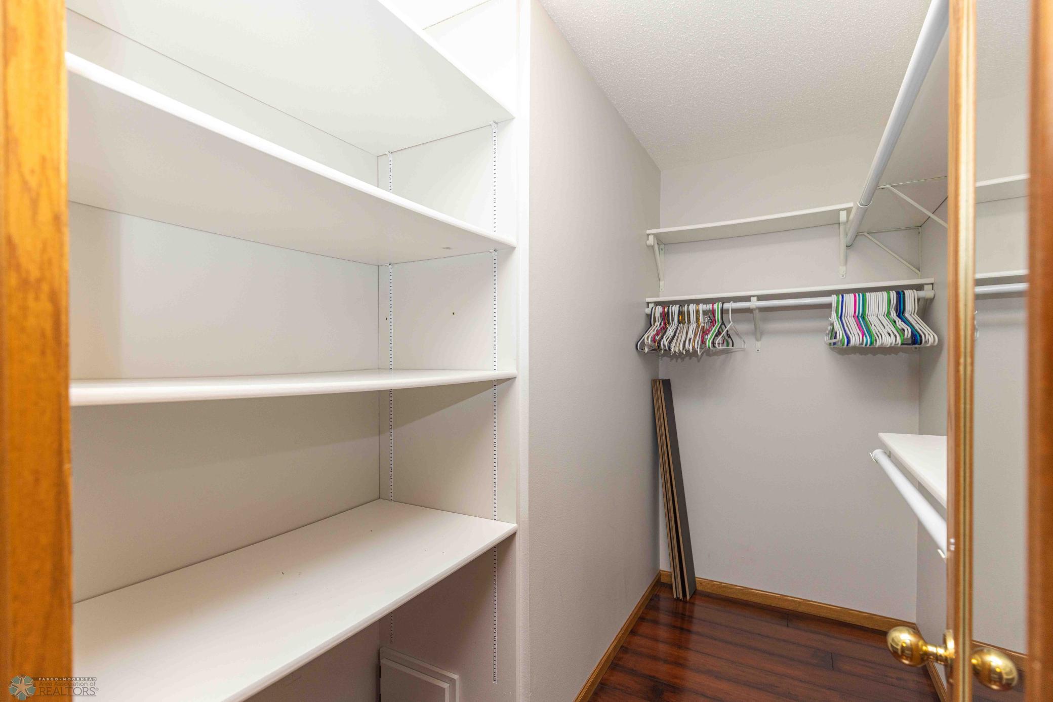 Bedroom #3 walk-in closet lower level