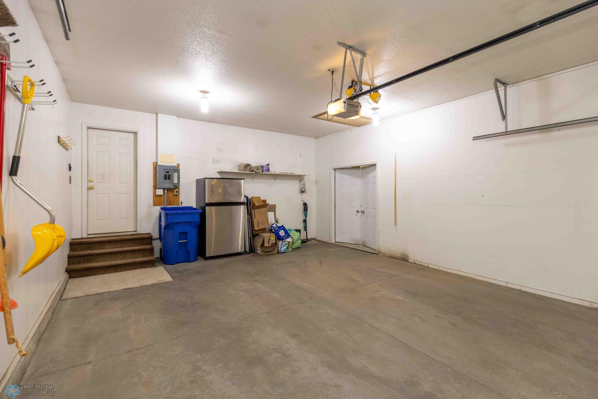 3 stall attached garage