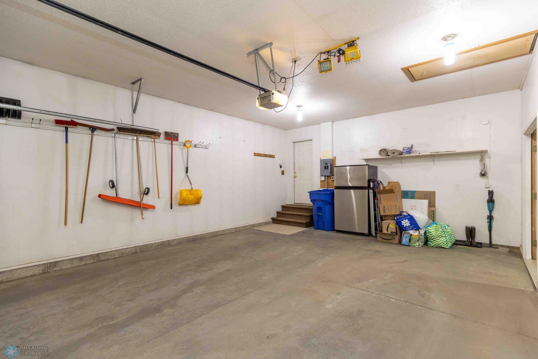 3 stall attached garage