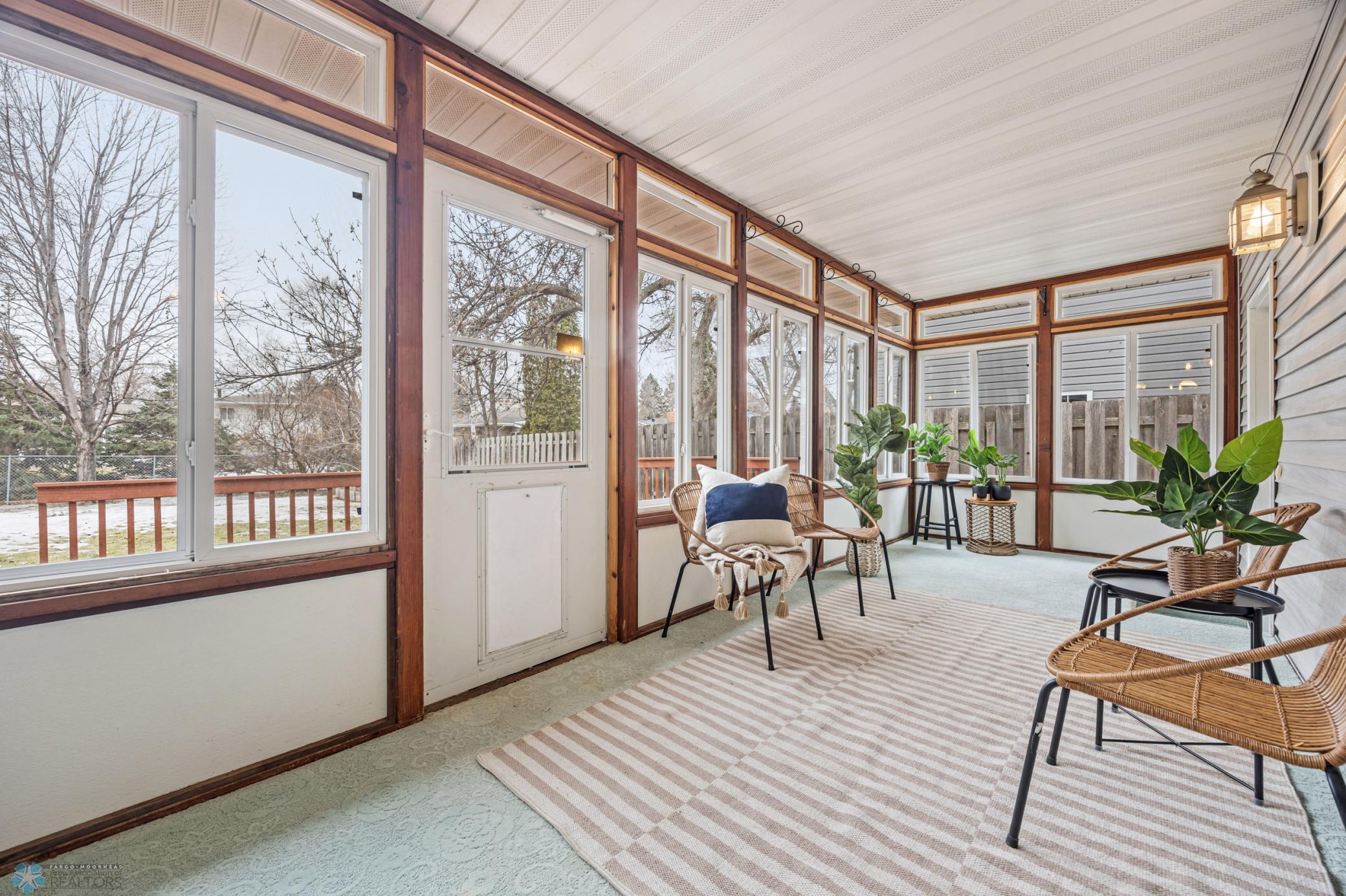 3 Season Porch- Access from Dining & Garage