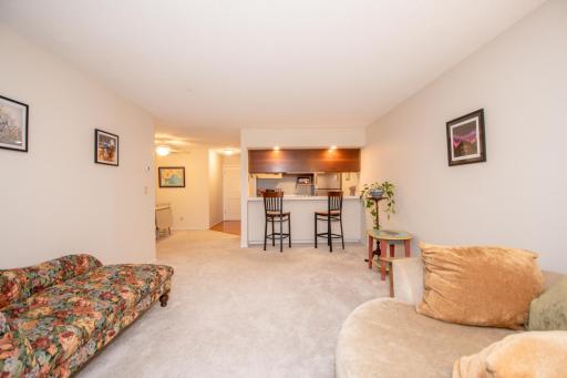 View from balcony. Easy, open floor plan with good flow.