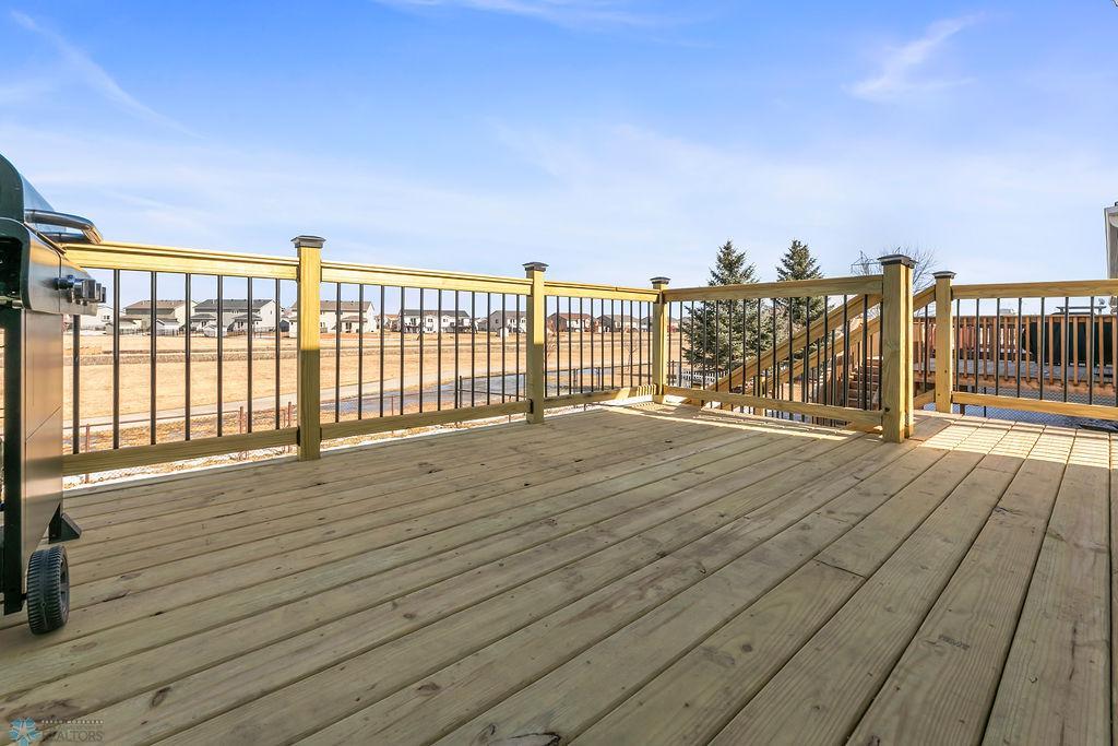 NEW wood and metal deck