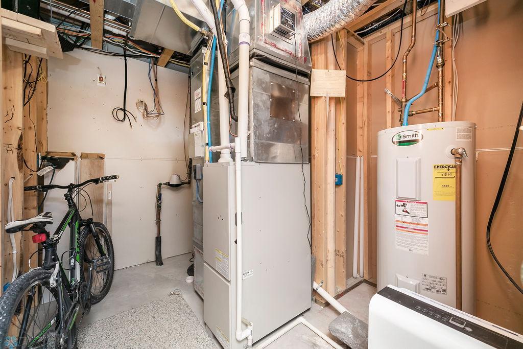 Utility room in the lower level