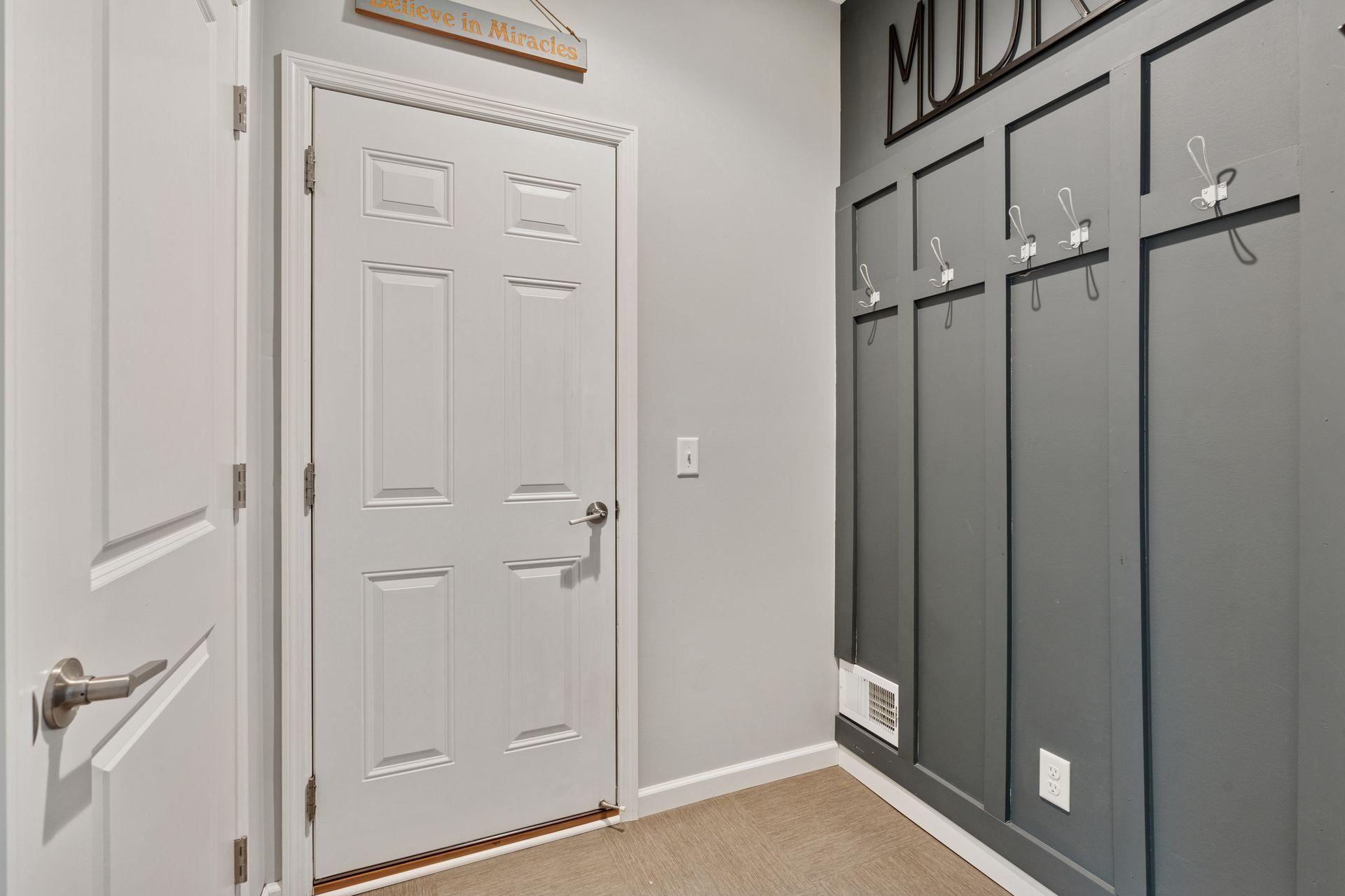Mudroom right off the garage entry
