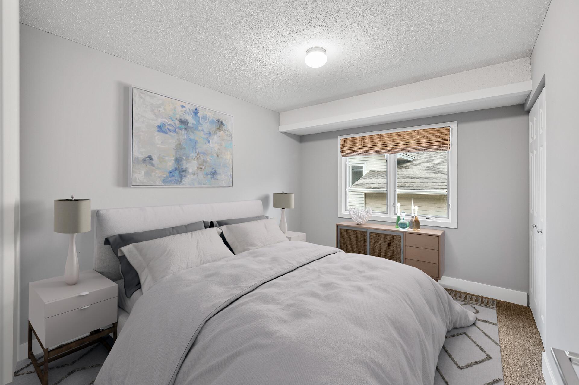 One of two main floor bedrooms.