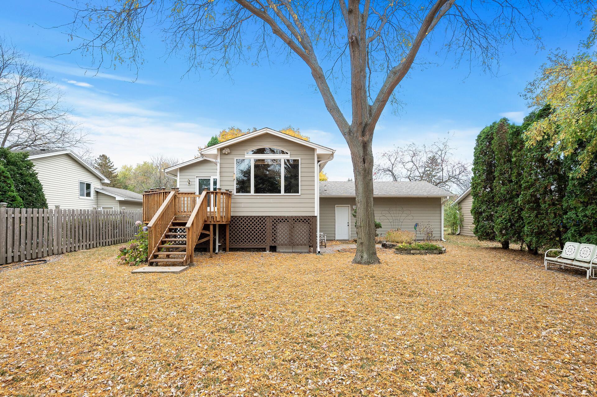 View from the backyard looking towards the home.