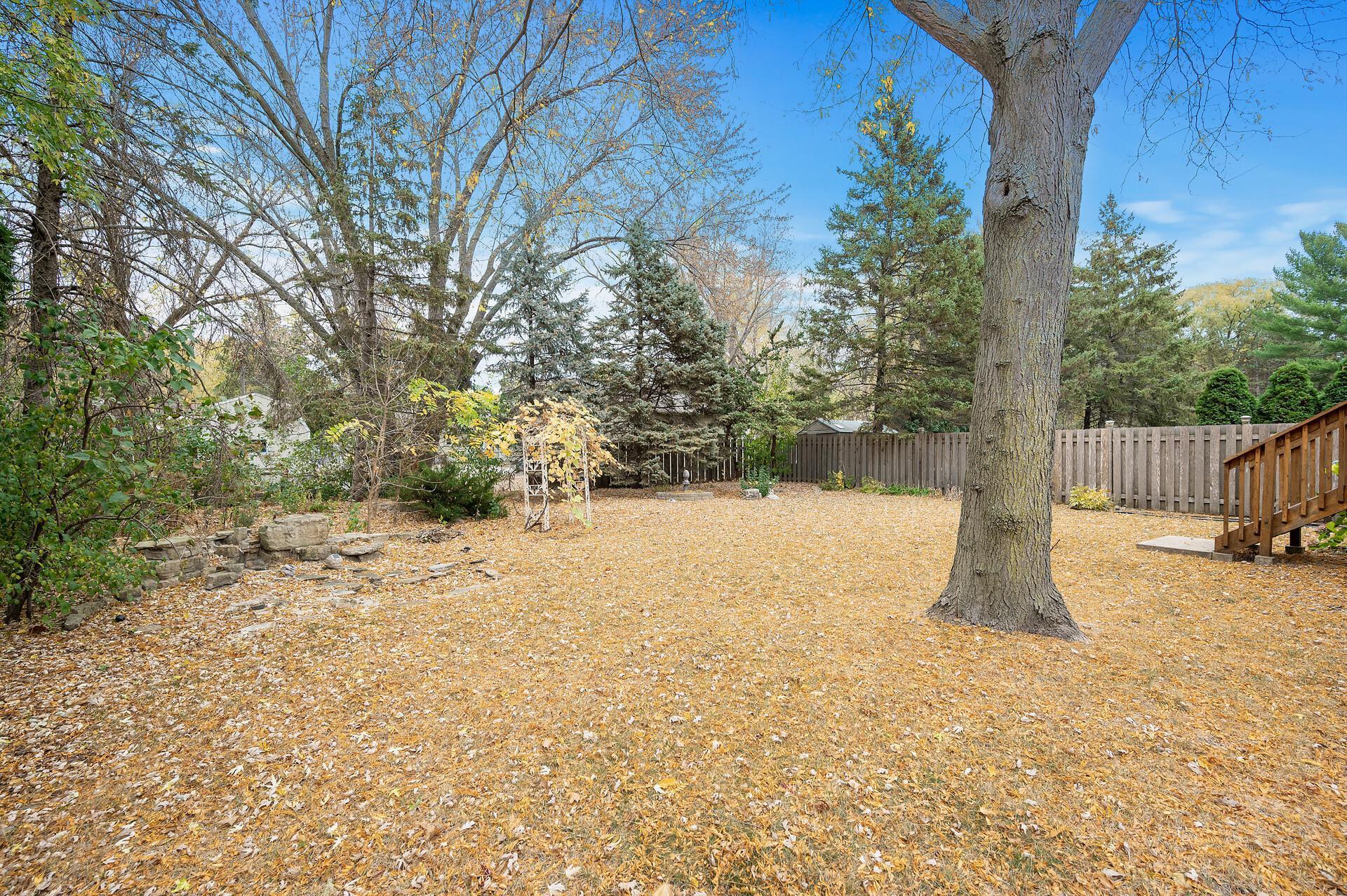 Flat and level backyard