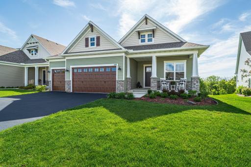 Welcome to this 55+ active lifestyle home in the Adelwood – Del Webb at Chaska community with a local clubhouse where you can enjoy swimming, pickleball, a fitness center, billiards, a lounge, conference and craft spaces and more.