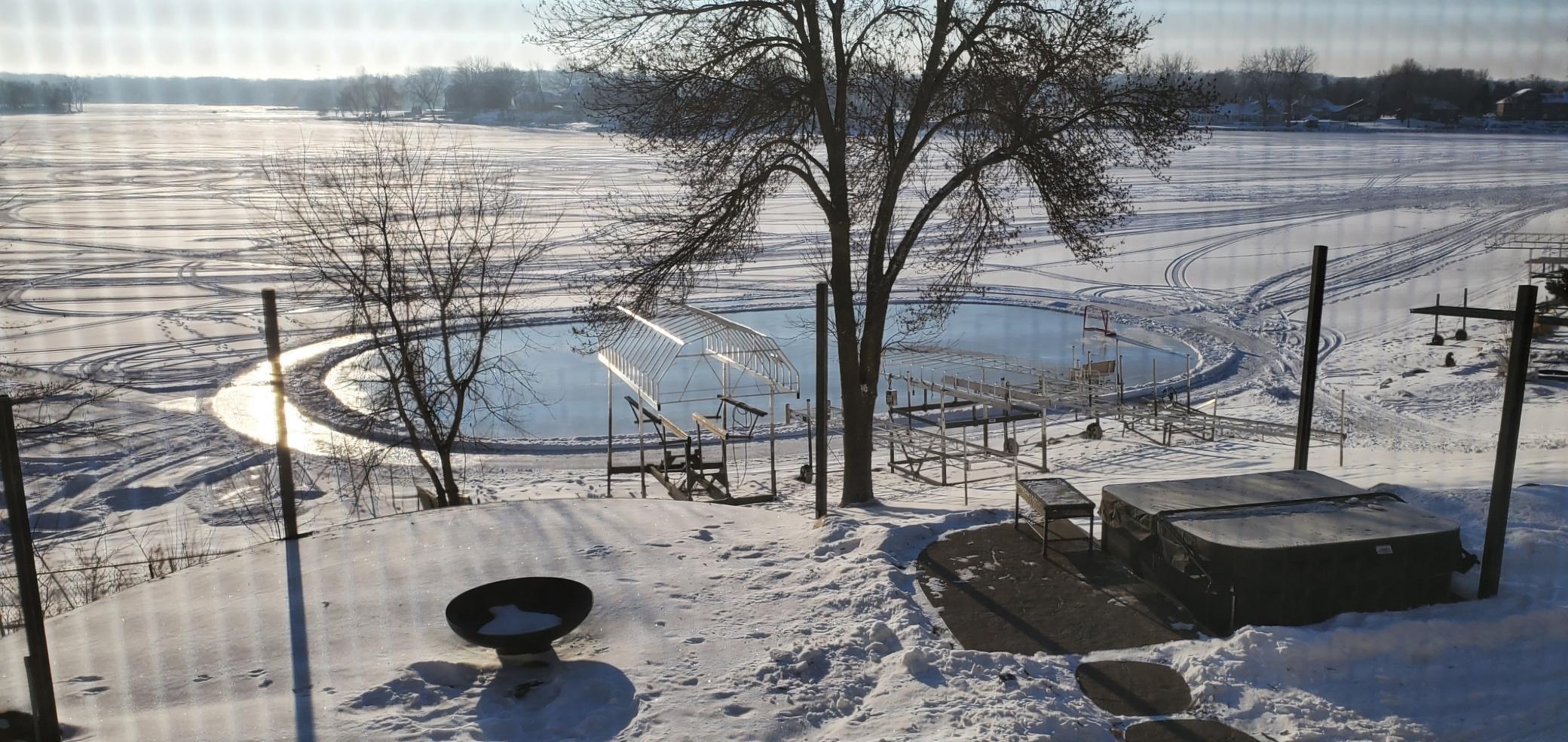 Make your own personal skating rink in the winter!